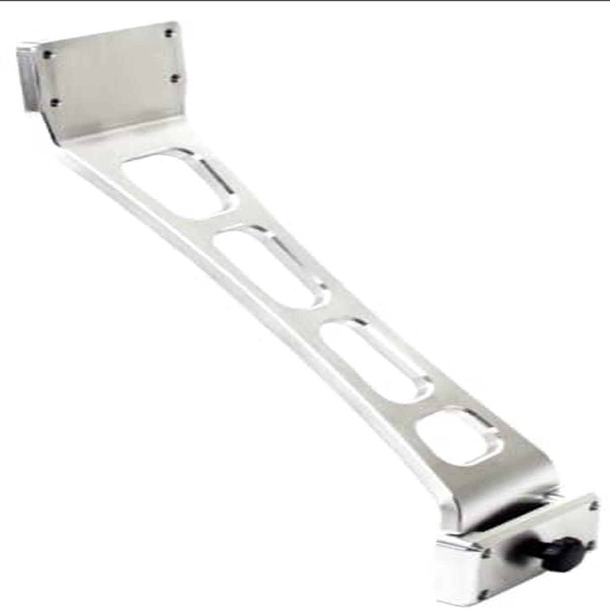 FishEng 15" Bent Aluminum Rod Extension with S&C Rod Rack - Anodized Finish