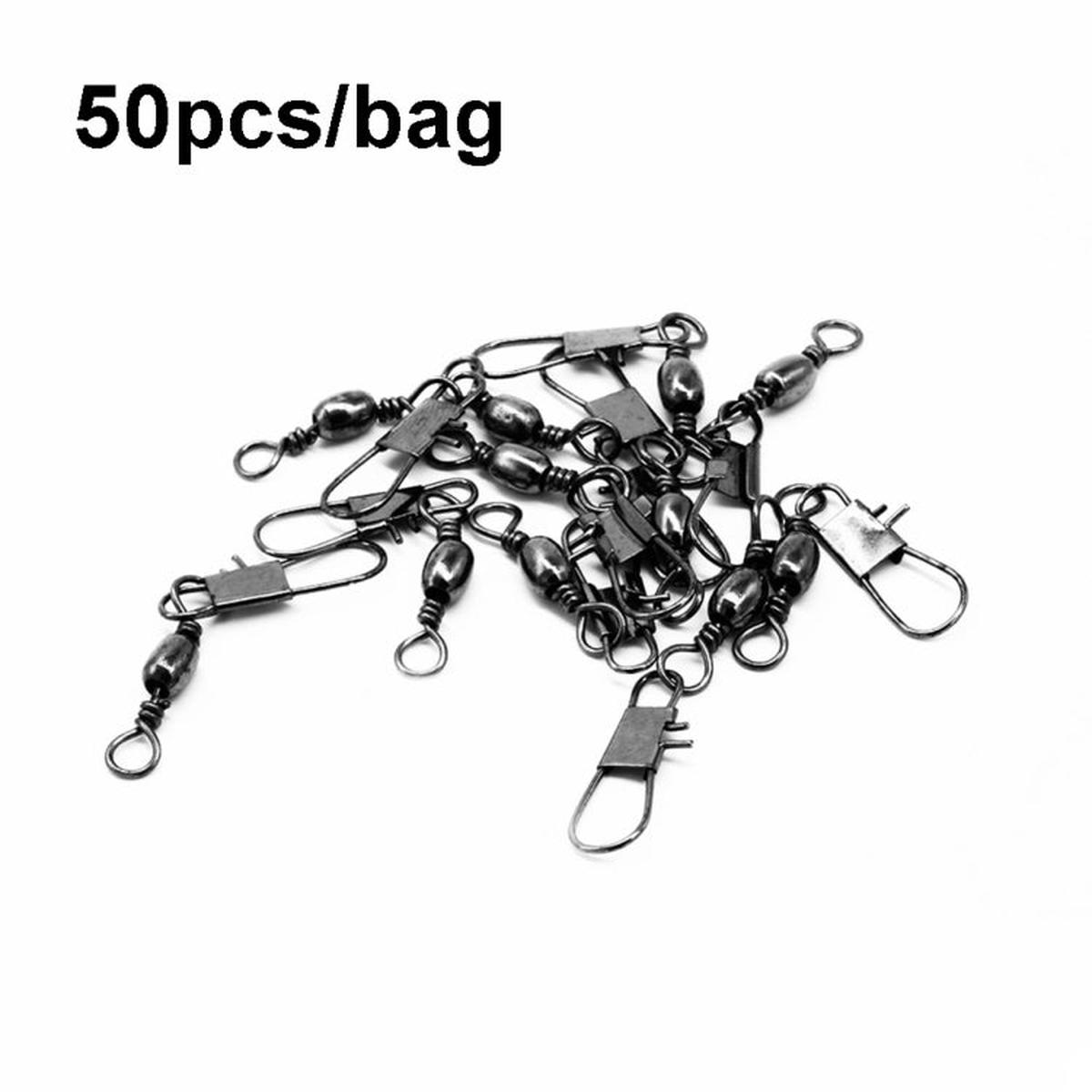 HENGJIA SS007 50pcs/bag B-pin Connector 8 Shape Swivel Loop Accessories, Specification: 1/0+5B