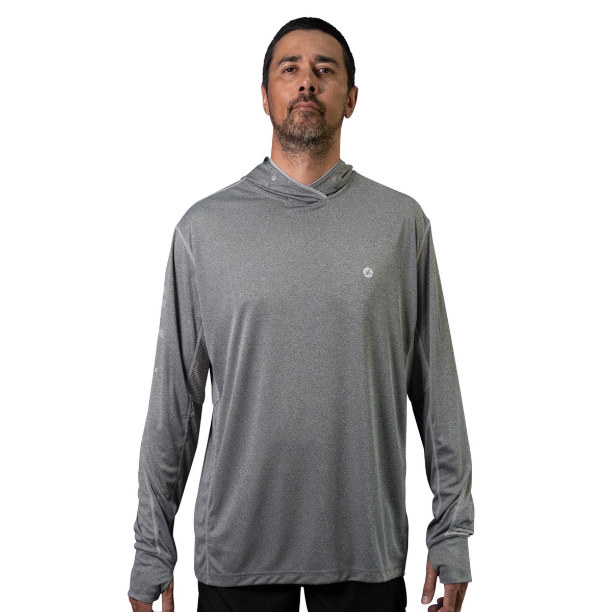 Malosi Eclipse Pro Grey Hooded Fishing Shirt