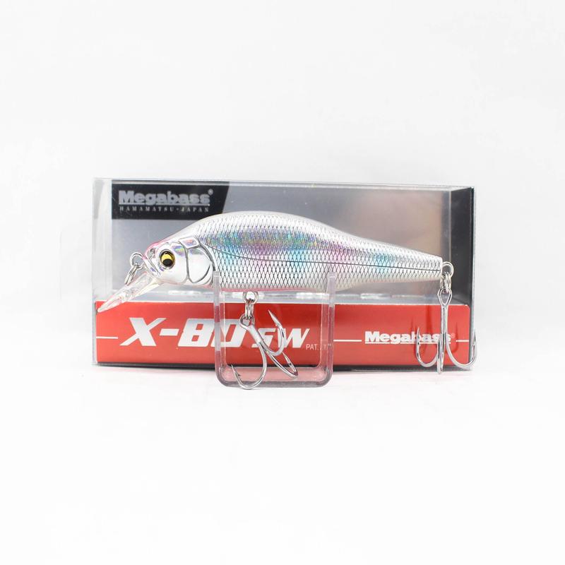 Megabass X-80 SW Slow Sinking Lure GG Rainbow (1775)