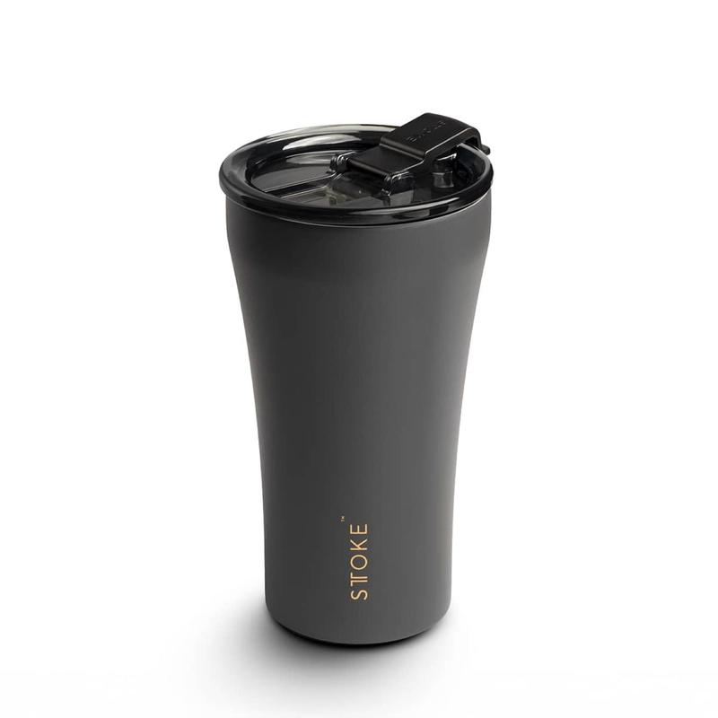 STTOKE Limited Edition 7th Anniversary Leakproof Ceramic Insulated Cup Powder Coating 12oz - Slated Grey