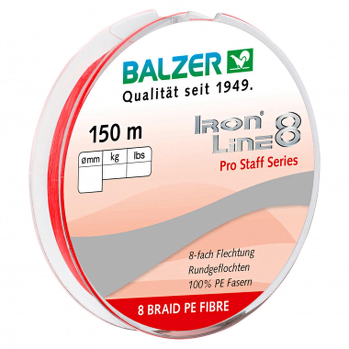 Fishing Line Iron Line 8 Pro Staff (red 150 m)