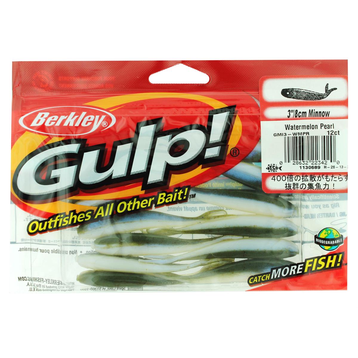 Gmi3-wmpr Gulp Mnw 3in Watermln Pearl Wi