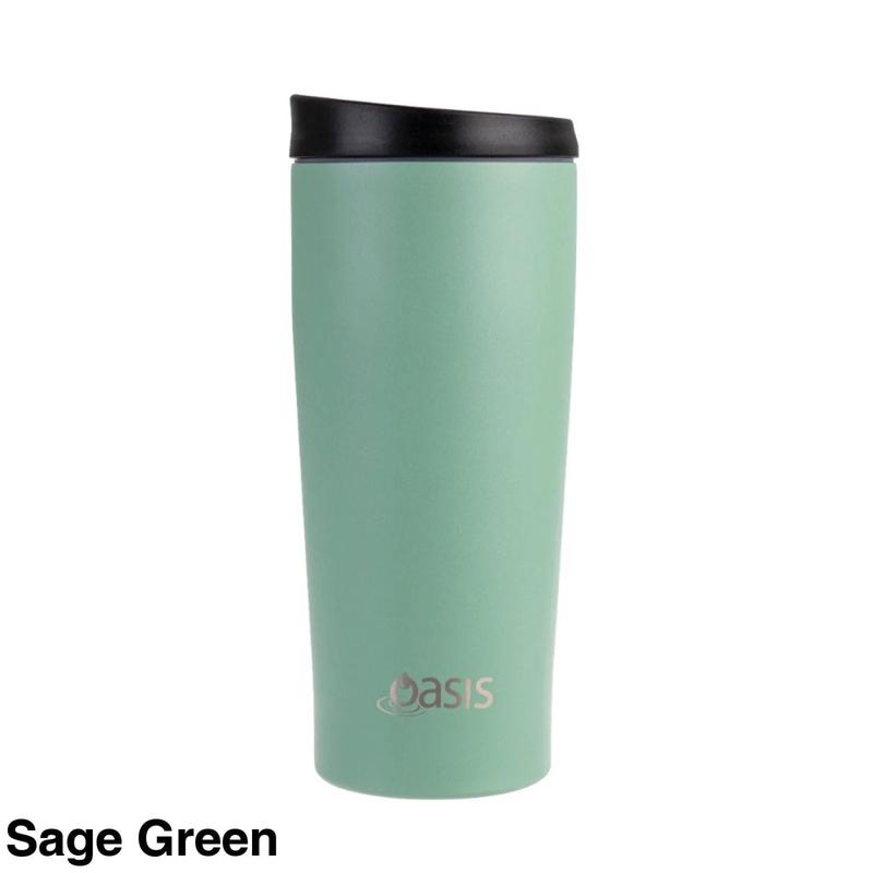 Oasis Stainless Steel Insulated Leakproof Travel Mug 600ml - Sage Green