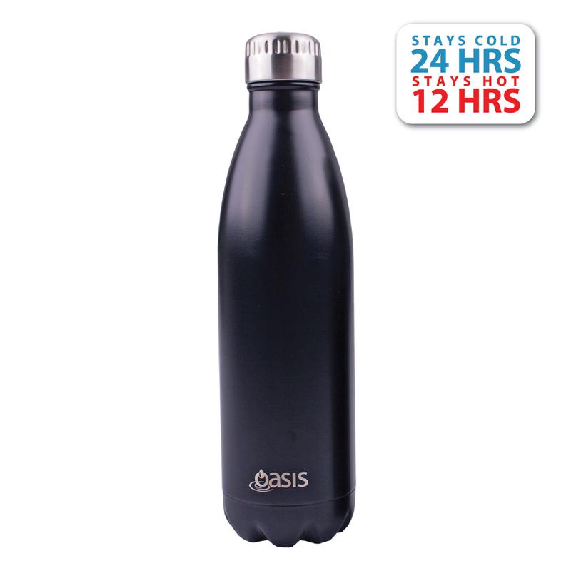 Oasis Stainless Steel Insulated Water Bottle 750ML - Matte Black