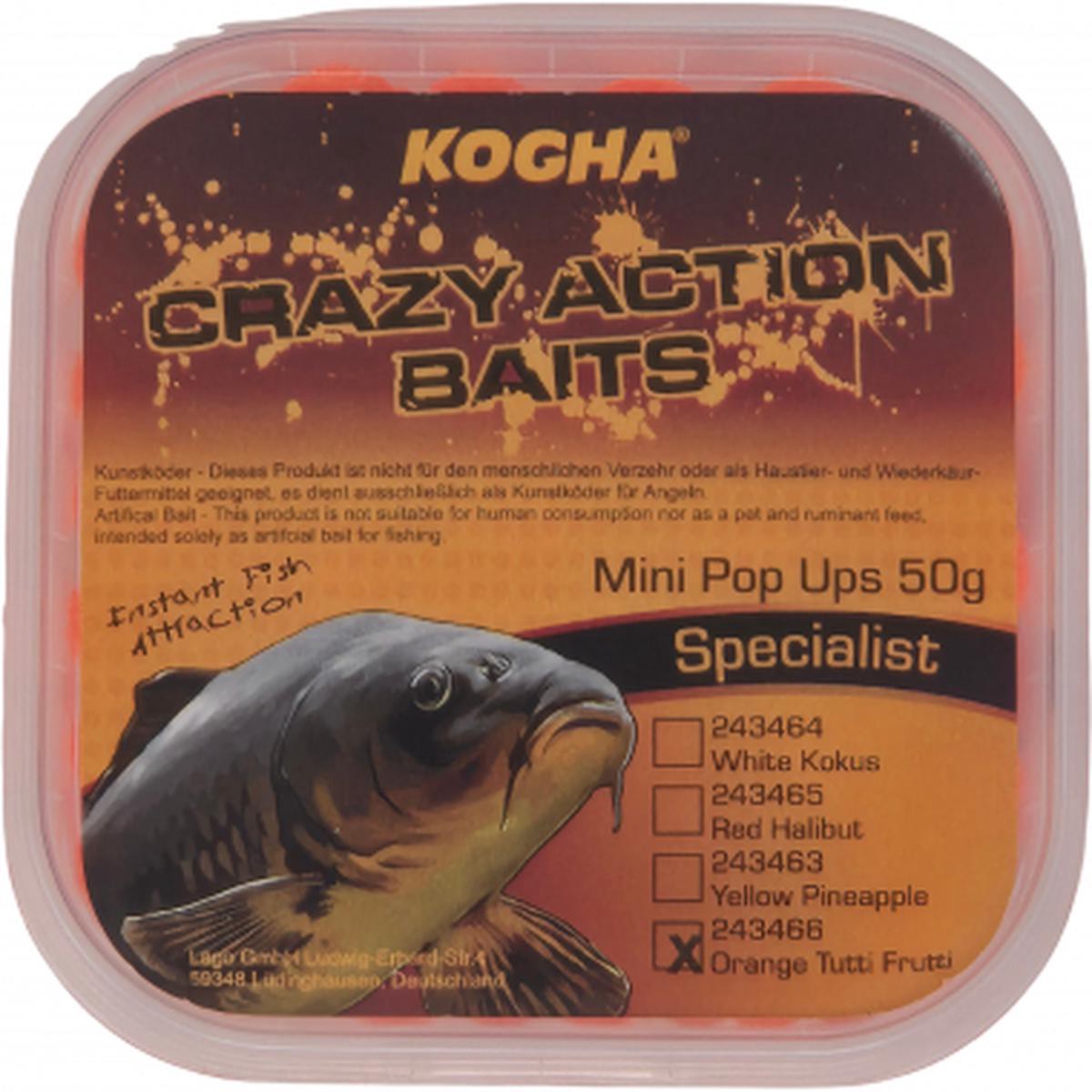 Crazy Action Baits Mini Pop Ups (Tutti Frutti)