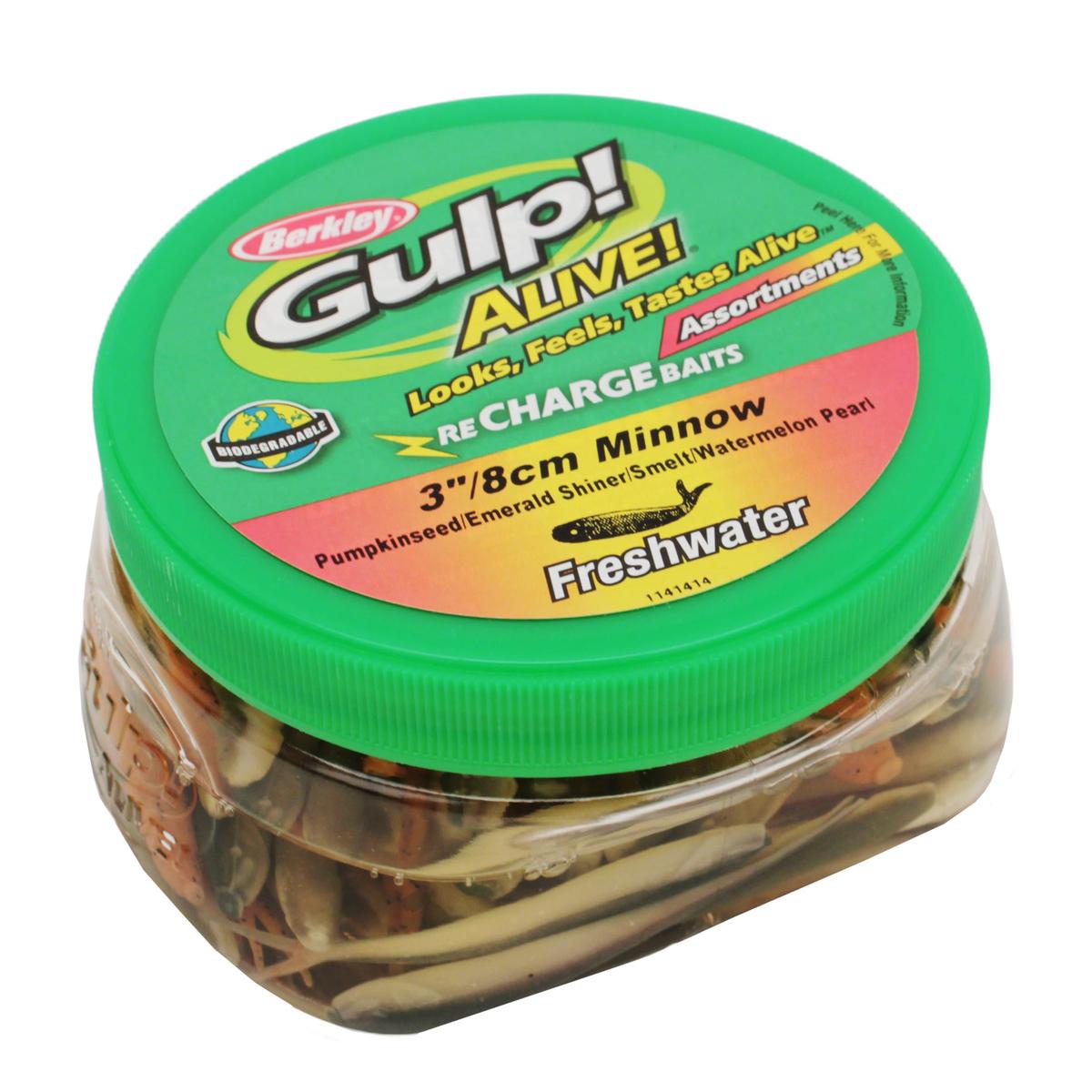 Gapmi3-ast1 Gulp Alive Assort 3in Minnow