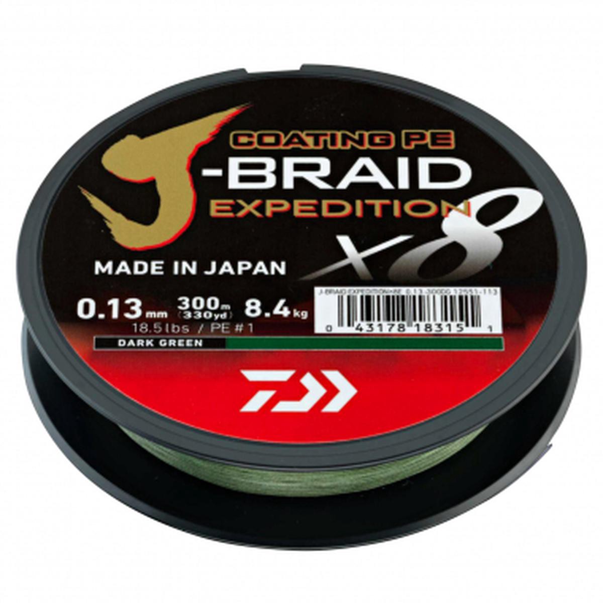 J-Braid Expedition green 8211 150 m