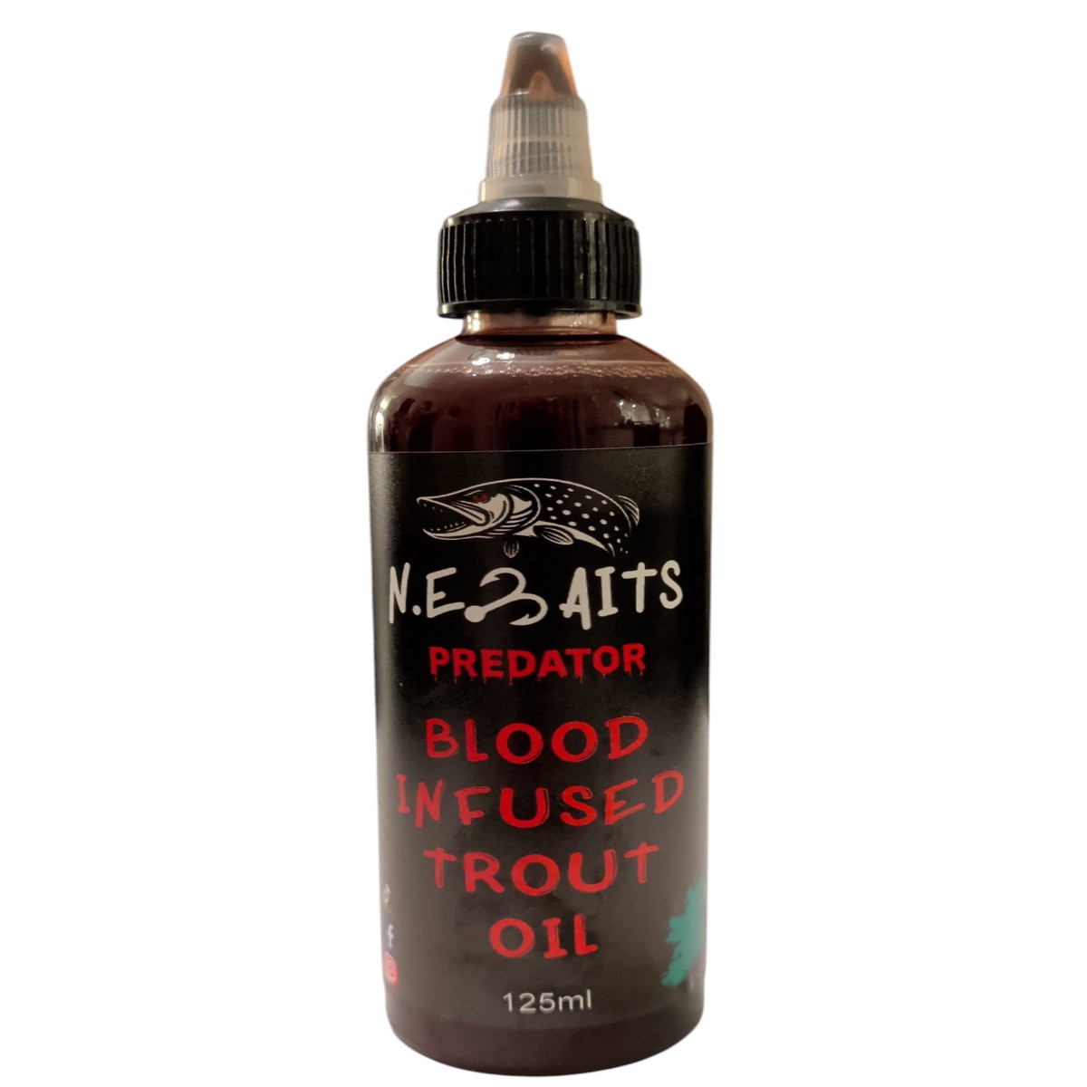 N.E Baits Winterised Pure Fish Oil 120ml With Real Blood