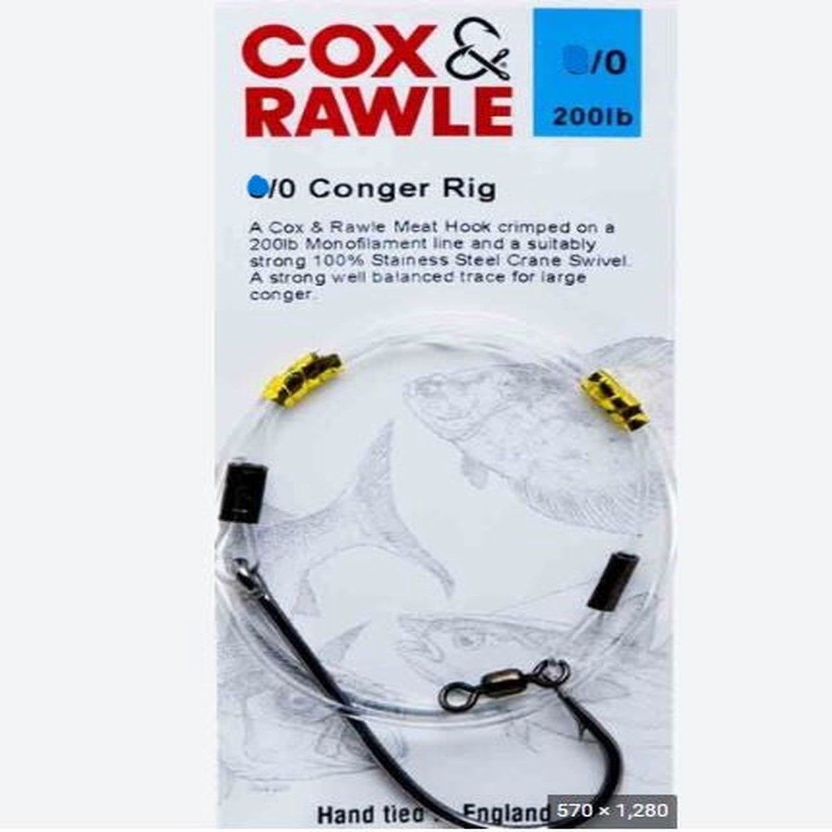 Cox & Rawle Conger Rig 10/0
