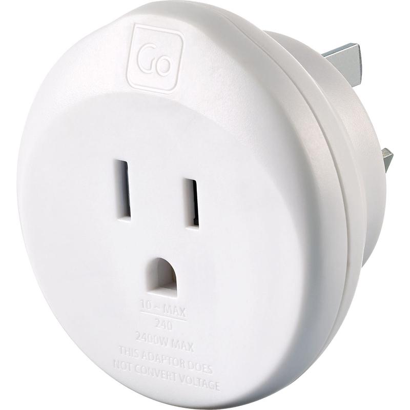 Go Travel Usa-Aus/China Adapter - White
