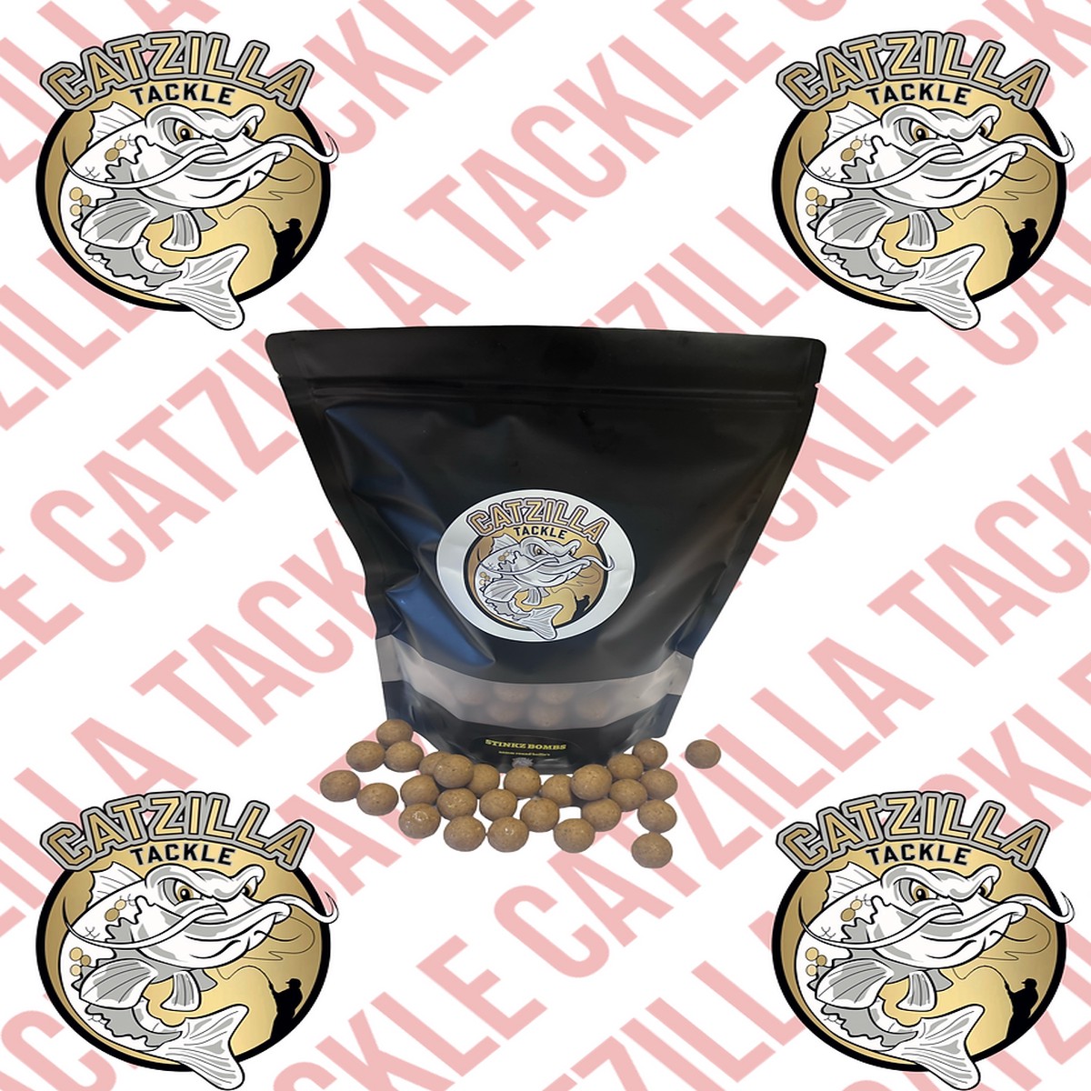 Catzilla Tackle - Stinkz Bombs 26mm Boilies 1kg