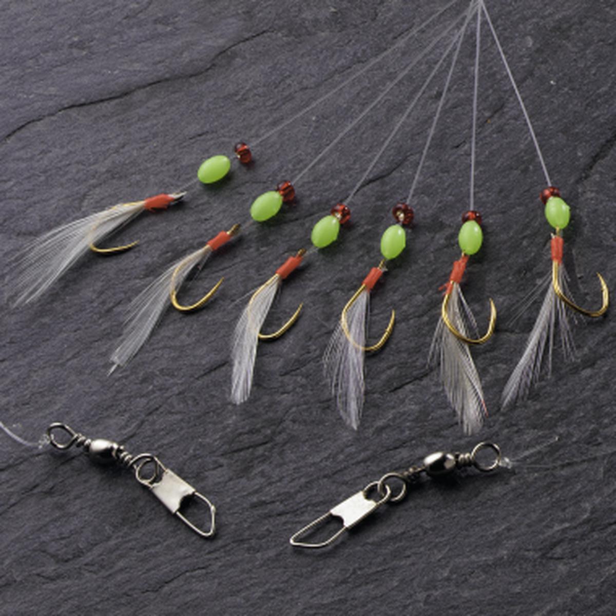 Herring leader (white/red)