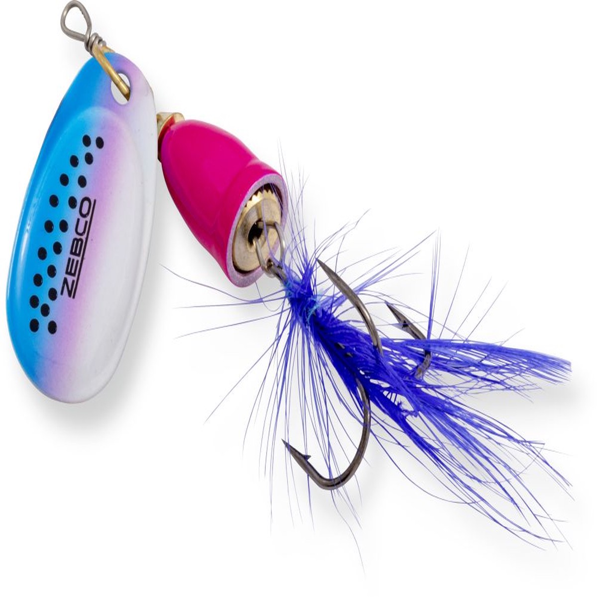Zebco Trophy Z-Vibe & Fly Size #3 Pink Rainbow Blue 8g