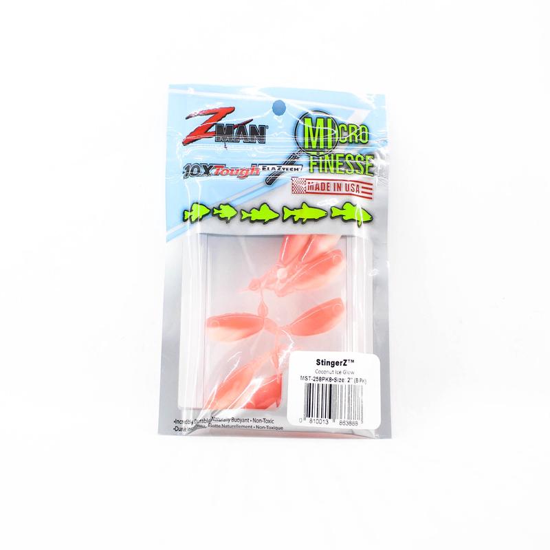 Zman Soft Lure StingerZ 2 Inch 8/Pack Coconut Ice (3888)
