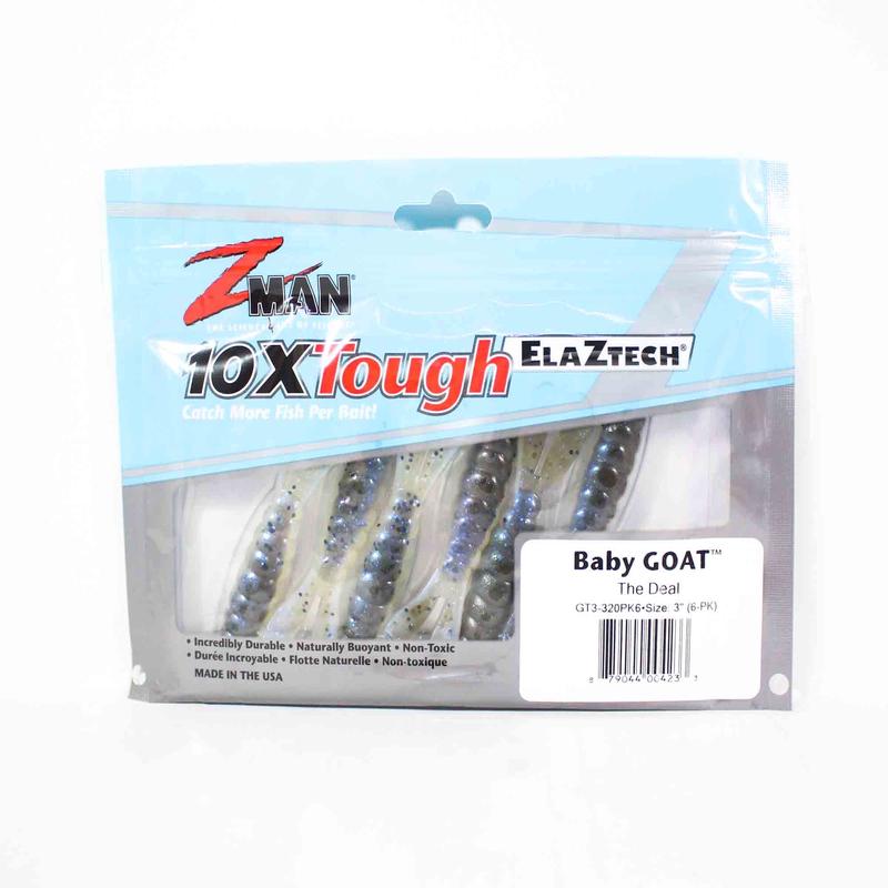 Zman Soft Lure Baby Goat 3 Inch 6/Pack The Deal (4233)