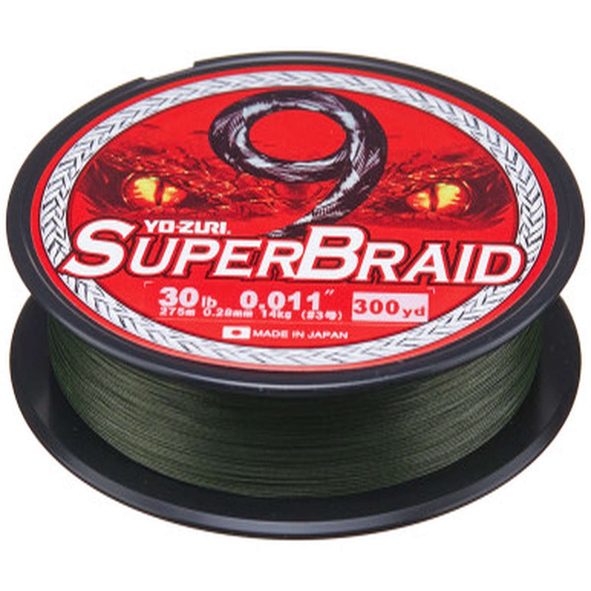 Yo-Zuri SuperBraid 9 Dark Green Braided Line 300Y