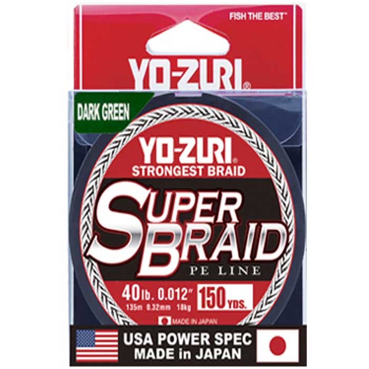 Yo-Zuri SuperBraid Braided Line Dark Green