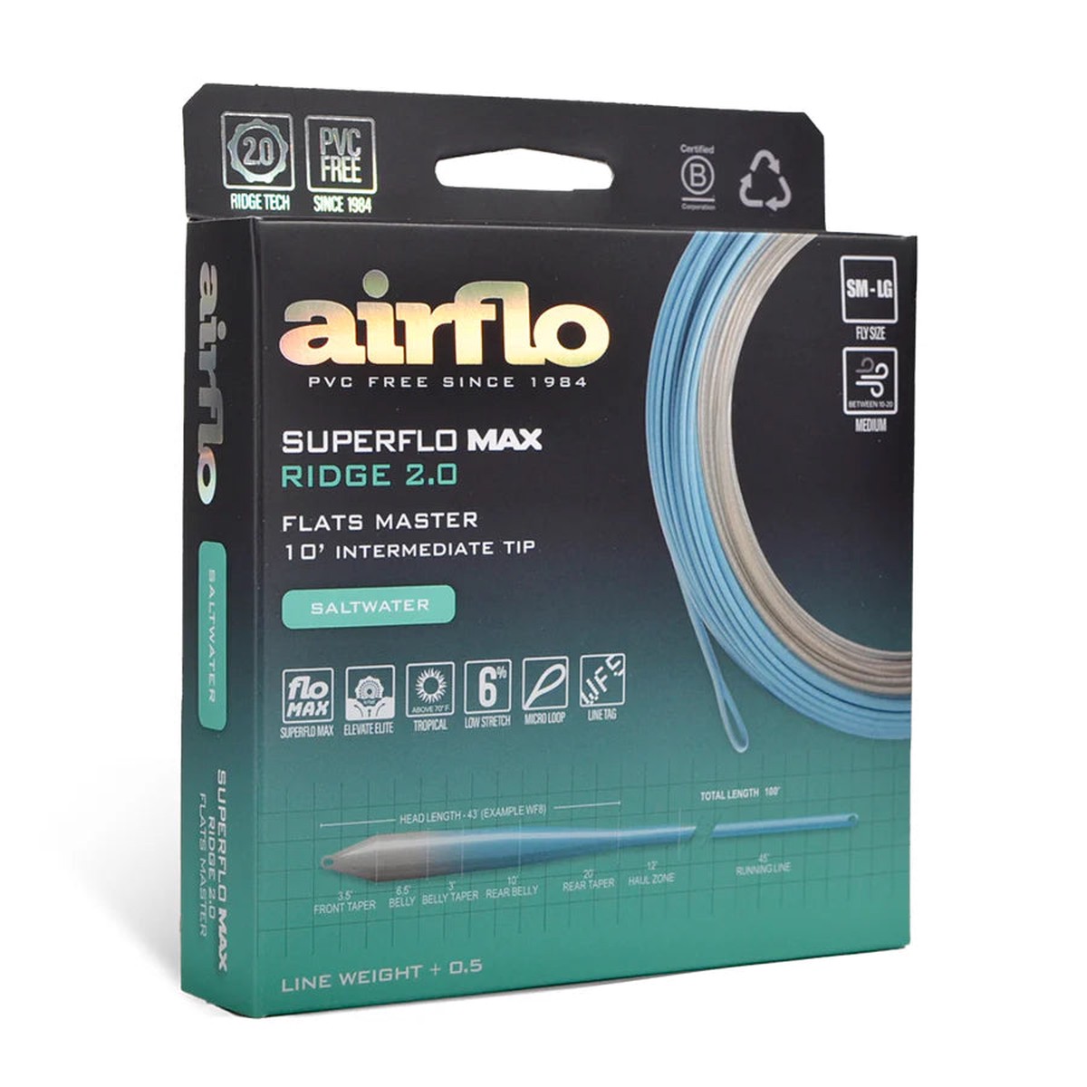 Airflo Superflo Max Ridge 2.0 Flats Master - Intermediate Tip (NEW)