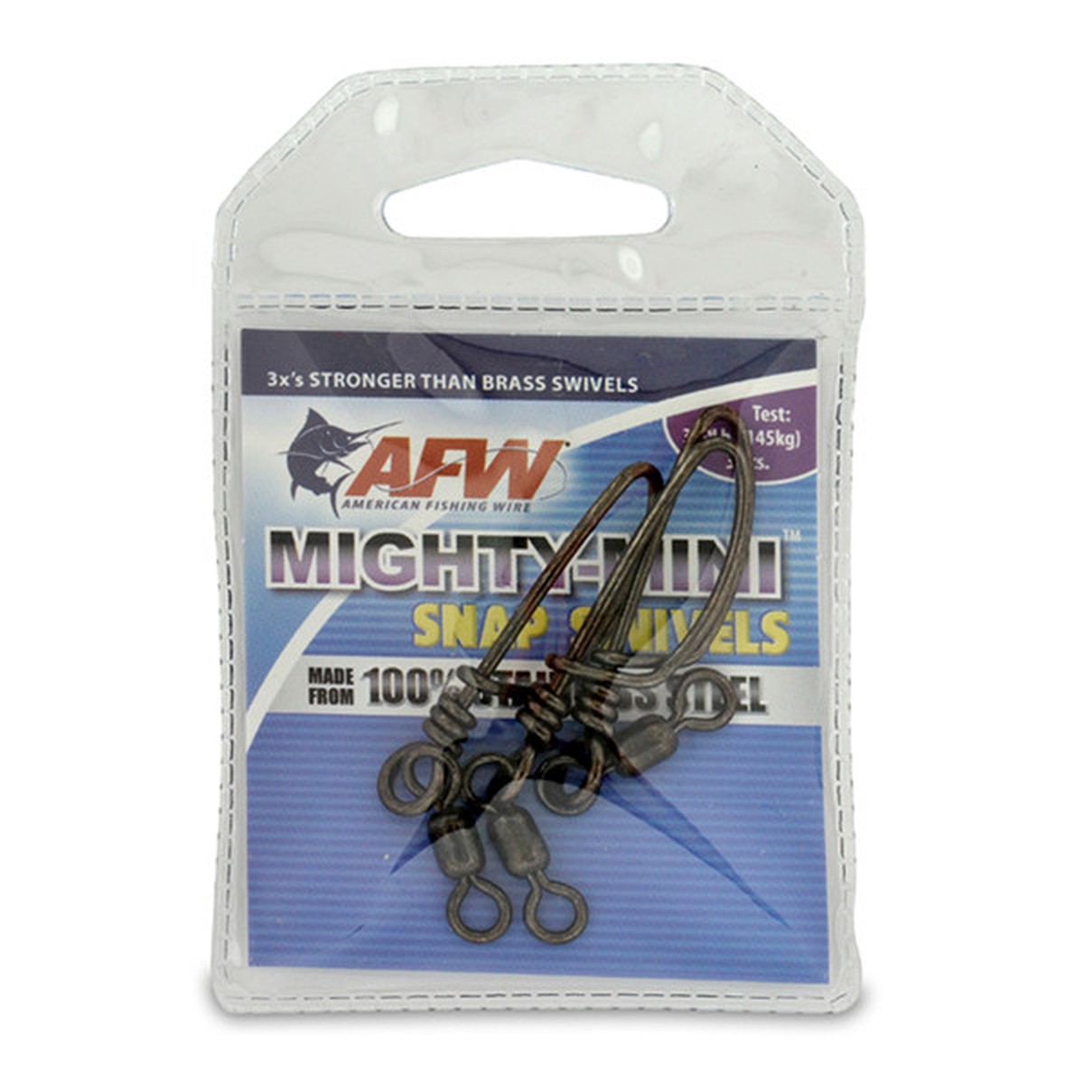 AFW Mighty-Mini Snap Swivel 320# 3 Pack