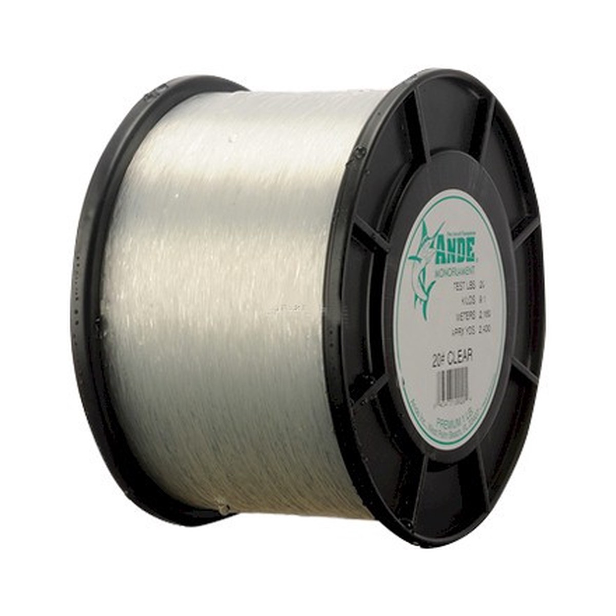Ande Premium Mono Line 9lb Spool 100lb 4500yd Clear