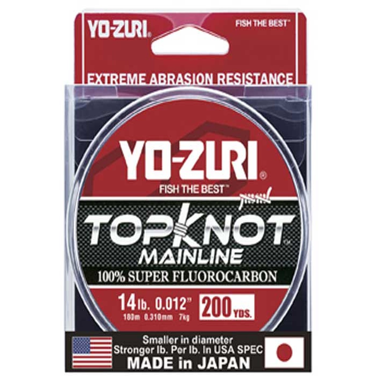 Yo-Zuri TopKnot MainLine Fluorocarbon Line Natural Clear
