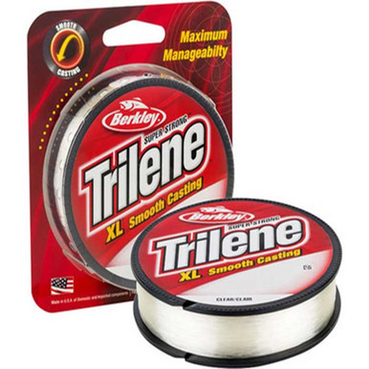 Berkley Trilene XL Monofilament Line Fluorescent Clear Blue