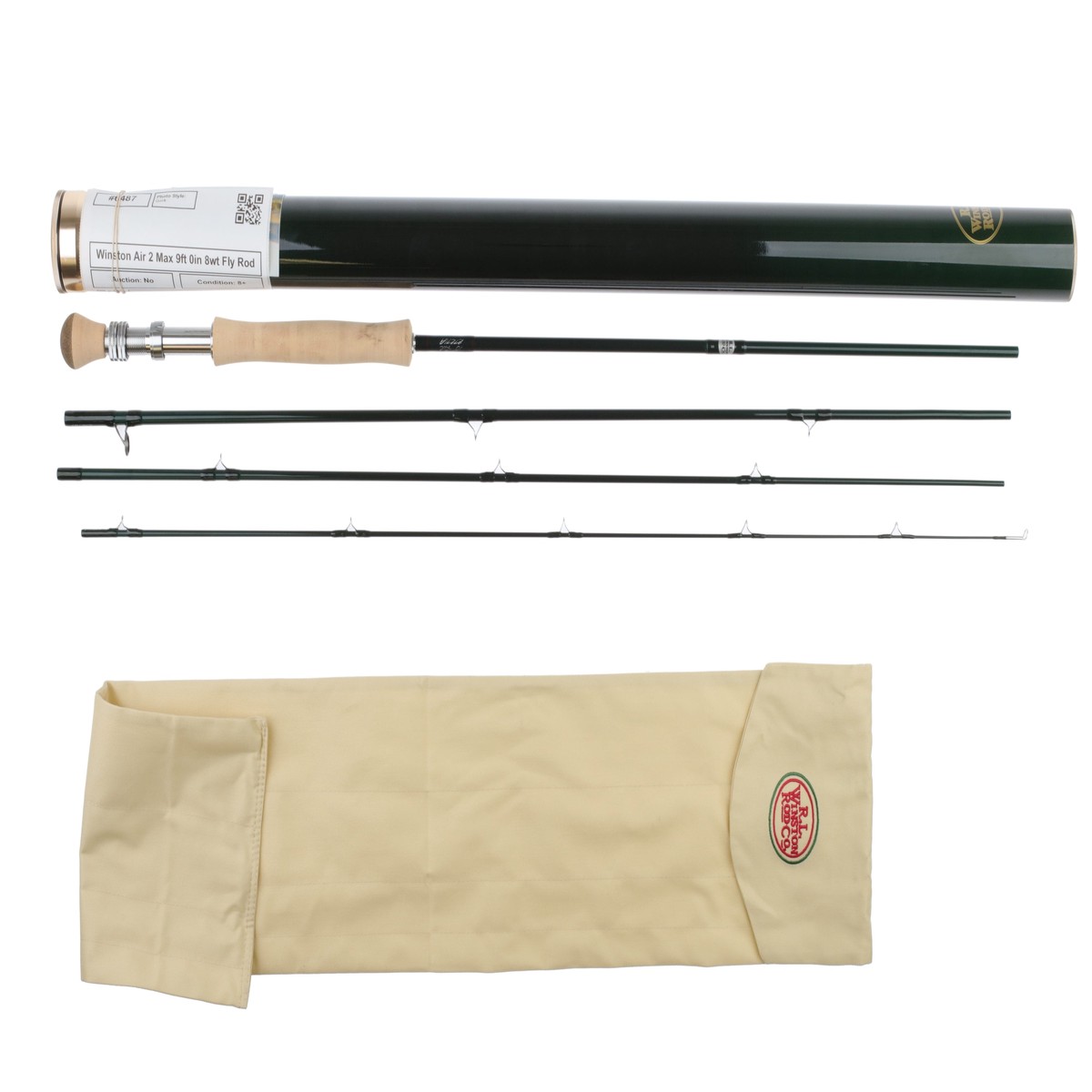 Used Winston Air 2 Max 9ft 8wt Fly Rod (890-4)