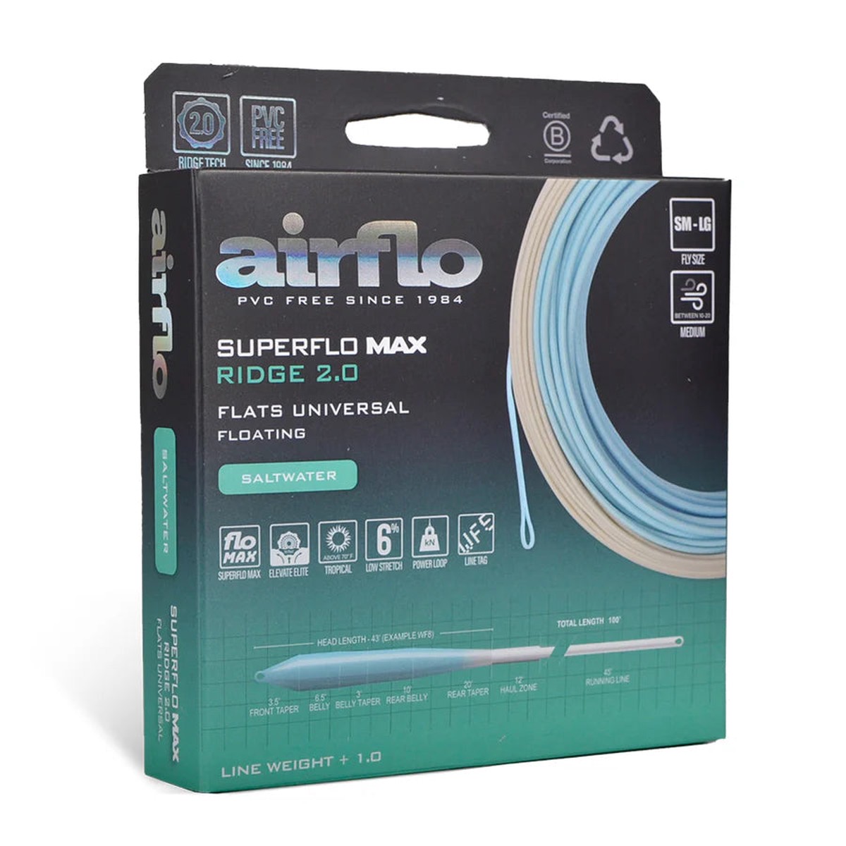 Airflo SUperflo Max Ridge 2.0 Flats Universal Taper