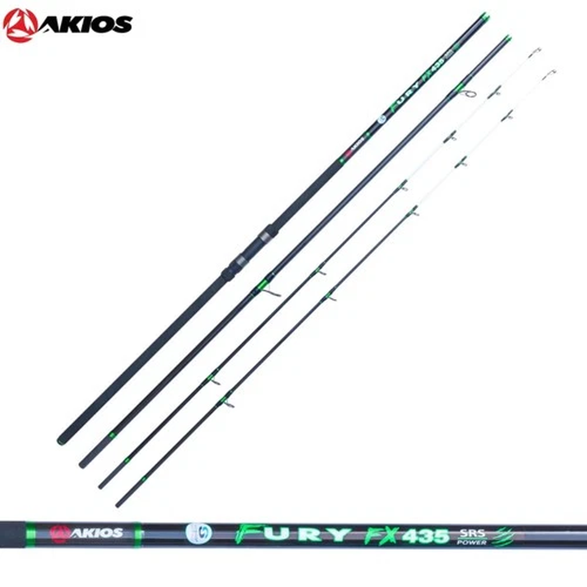 AKIOS Saltwater Fishing Surfcasting Twin Tipped Rod FURY FX435 SRS TT