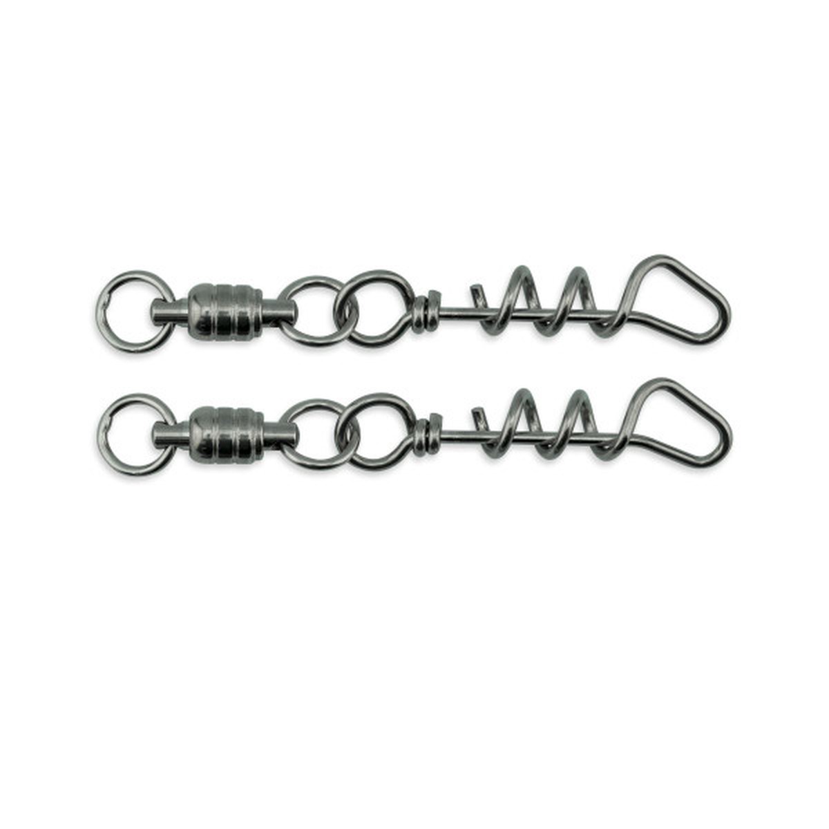 AFW SS Ball Bearing Dredge Swivel with Corkscrew Snap - 500lb - 2 pc