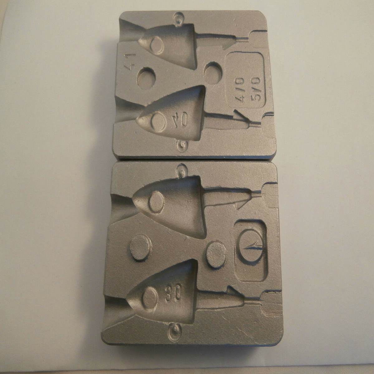 Aluminum, Mould Fish Head Jig 30 & 40 gram Brilliant for Cod Conger Ling Pollack