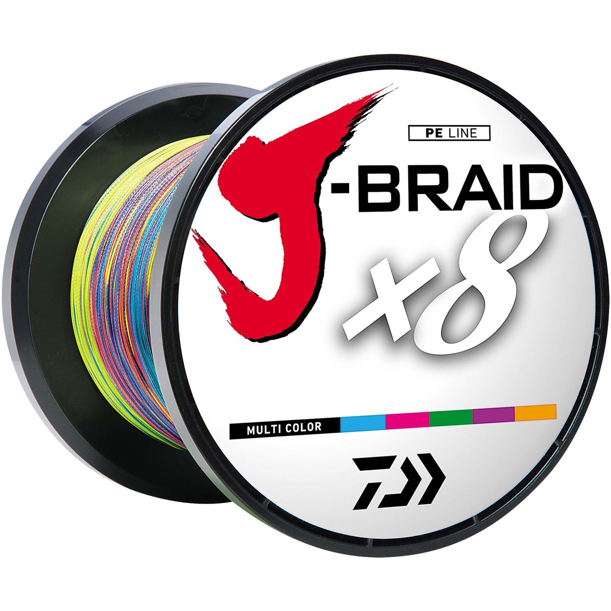 DAIWA J-Braidx8 500yd Multi-Color Filler Spool (JB8U65-500MU)