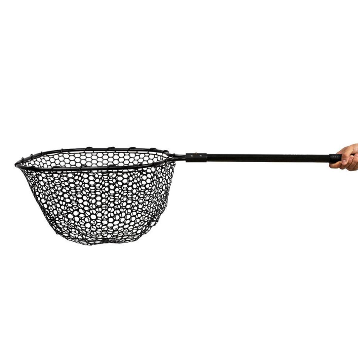 16 x 19 Landing Net with 24 Long Telescoping Handle and Rubber Netting