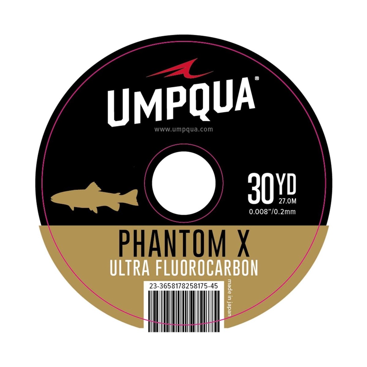 UMPQUA Phantom X Fluorocarbon 30yds Clear Tippet