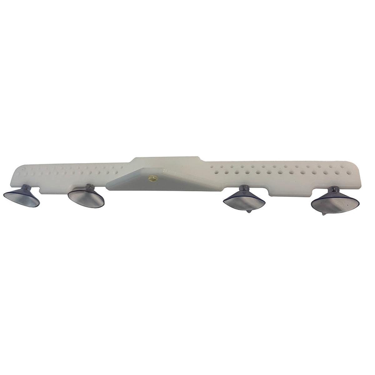 Deep Blue Marine 18" Acrylic Lure Rack - Suction Cup Mount - White [LR-18]