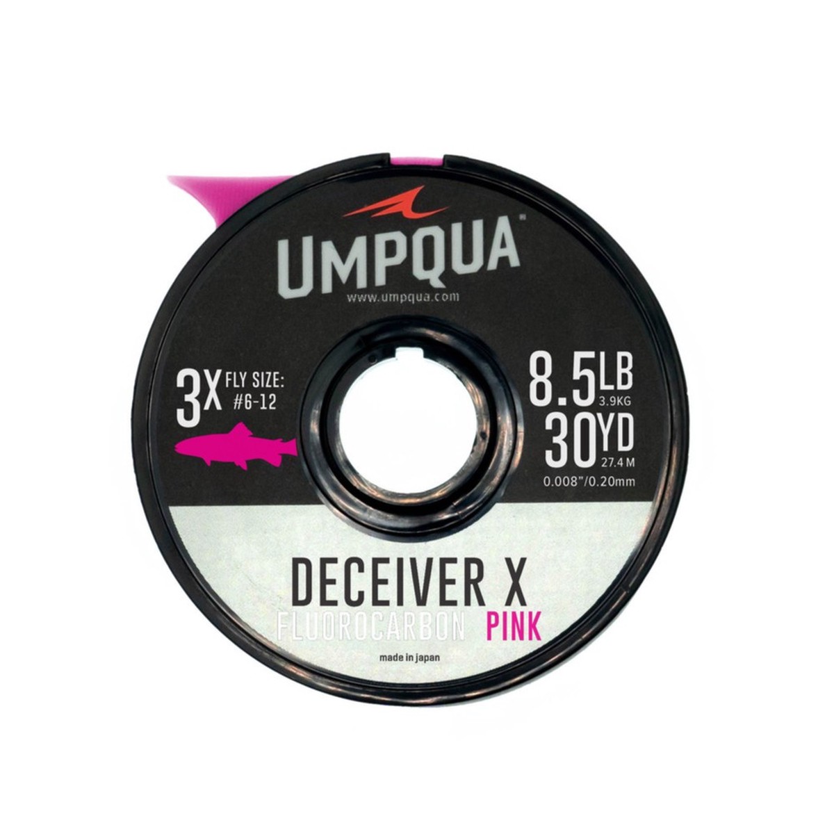 UMPQUA Deceiver X 50yds Pink Fluorocarbon Tippet