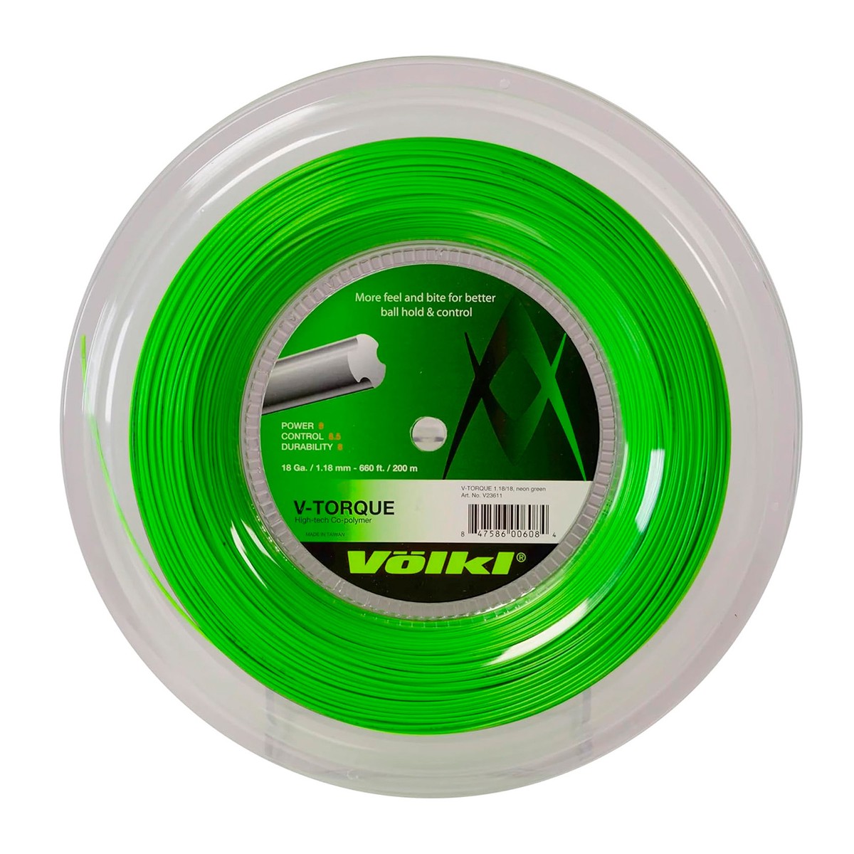 VOLKL TENNIS V-Torque Neon Green 18g Reel (V23611)