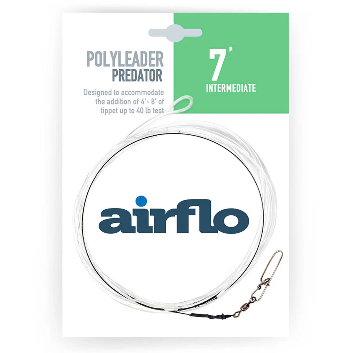 AIRFLO 7ft W/Ti Bite Guard Clear Intermediate Polyleader (PI1-7PD)