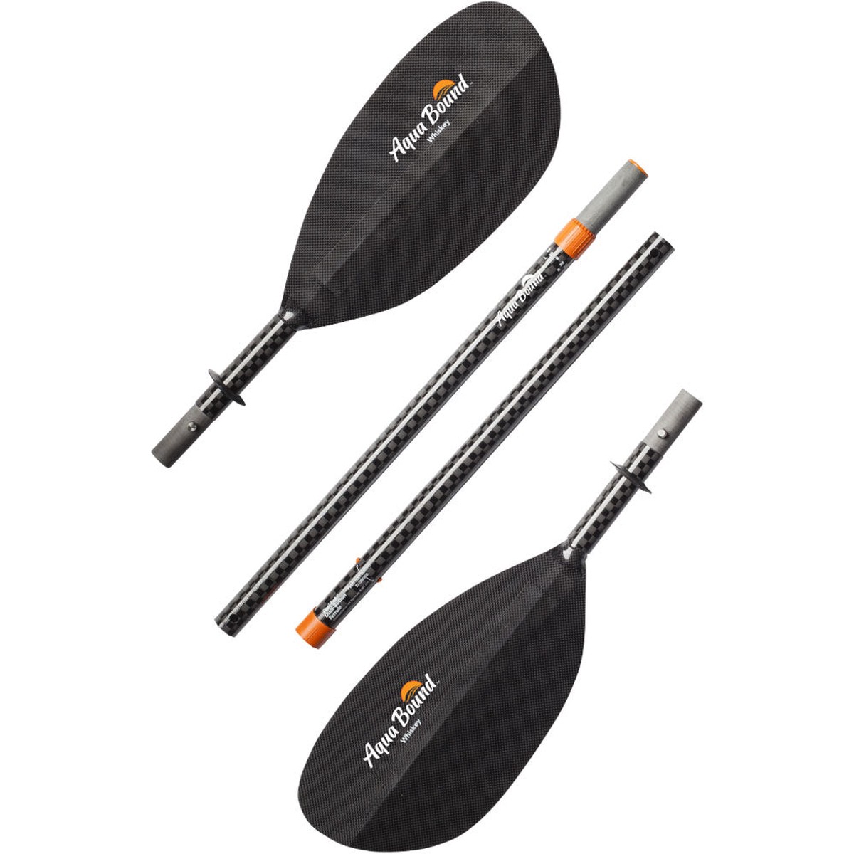 Aqua Bound Whiskey Carbon Straight Shaft 4-Piece Kayak Paddle (Closeout)