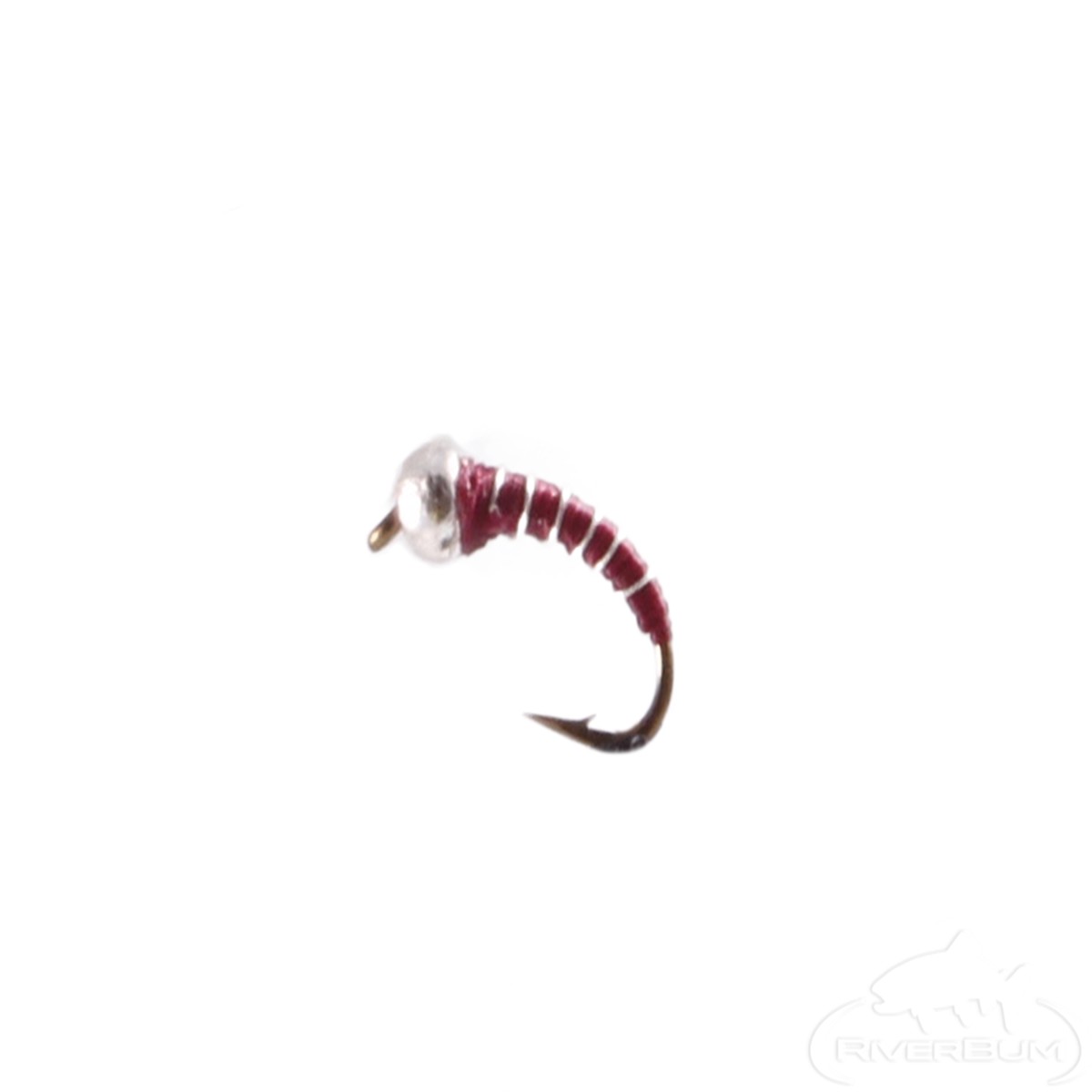 Zebra Midge, Maroon, Tungsten Bead