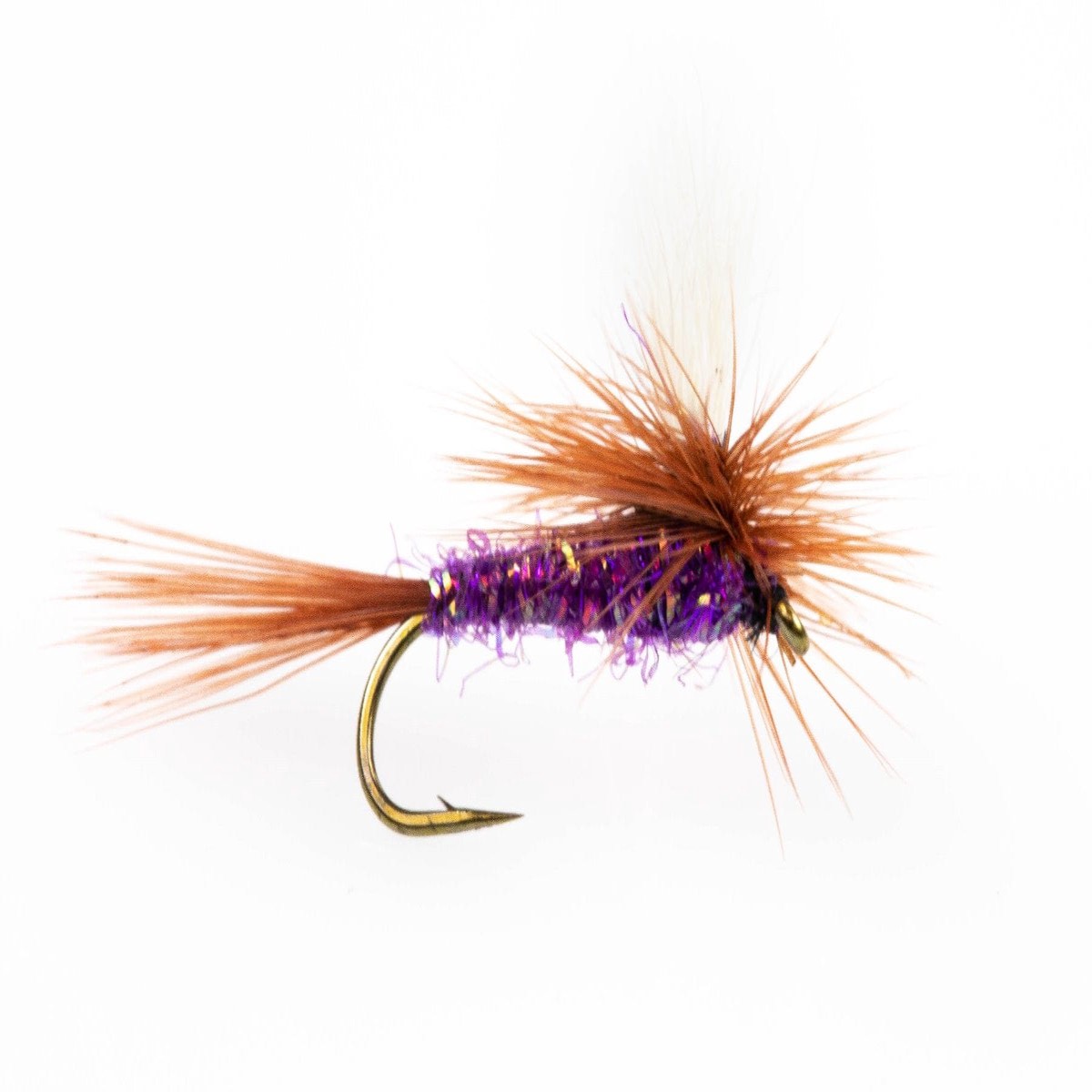Adams UV Purple Parachute Dry Fly