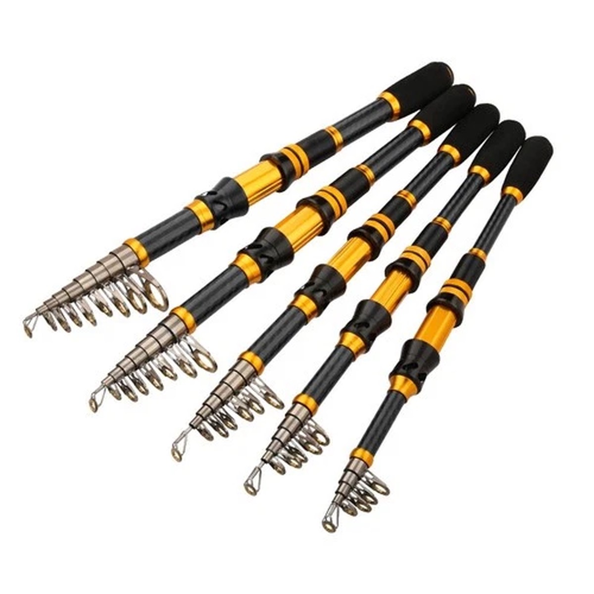 1Pcs Telescopic Sea Fishing Rod Carbon Fiber Portable Lightweight Short Pole