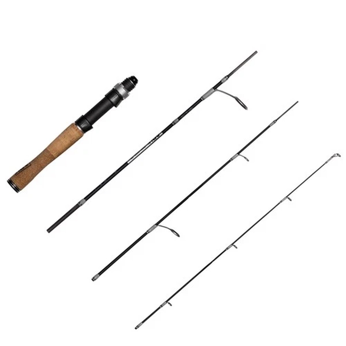 Abu Garcia ZoomSafari ZMSS-404UL-BK Spinning Pack Rod Ultra Light Travel Rod