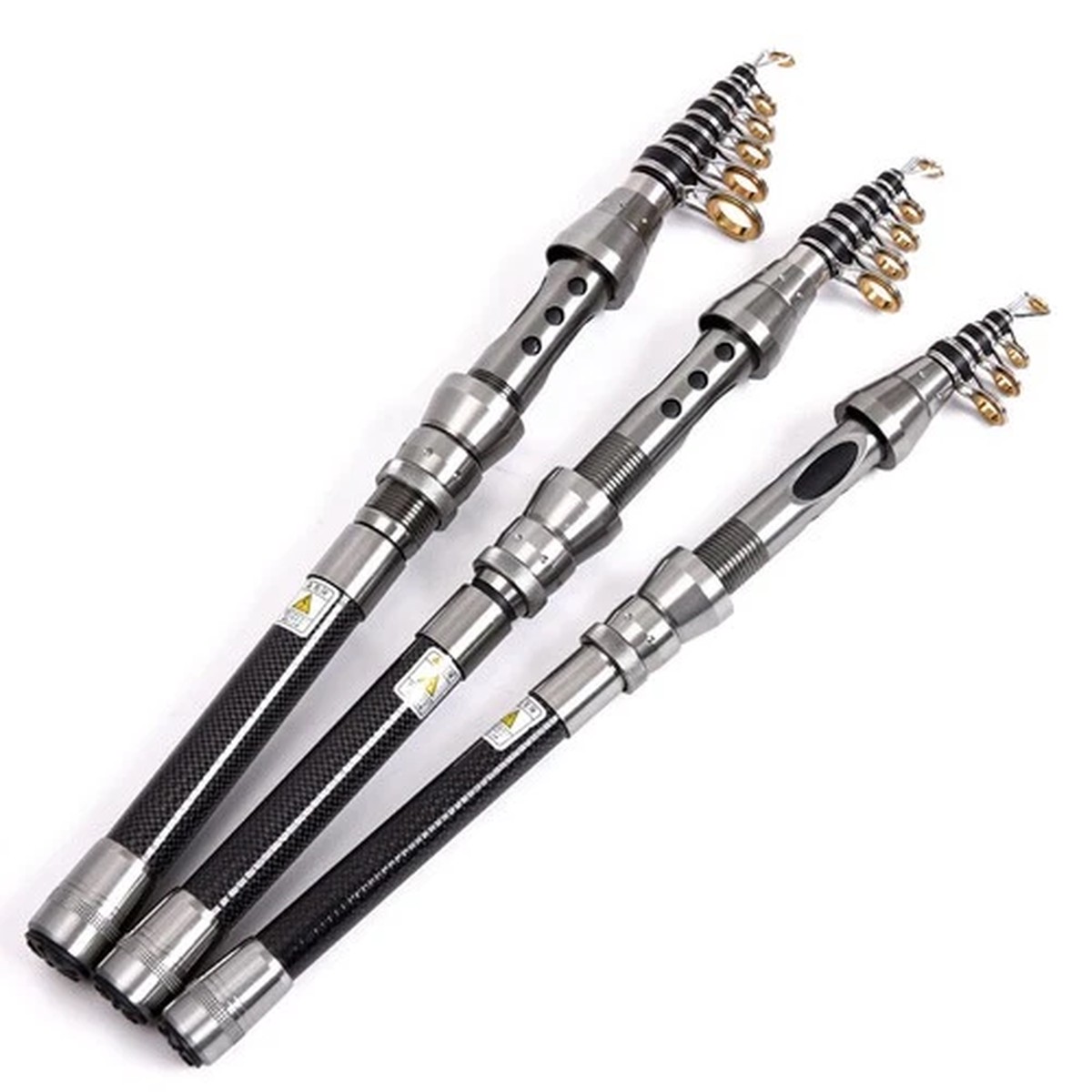Carbon Fiber Mini Spinning Surf Fishing Rod Telescopic Pole 1.5M-2.4M Freshwater