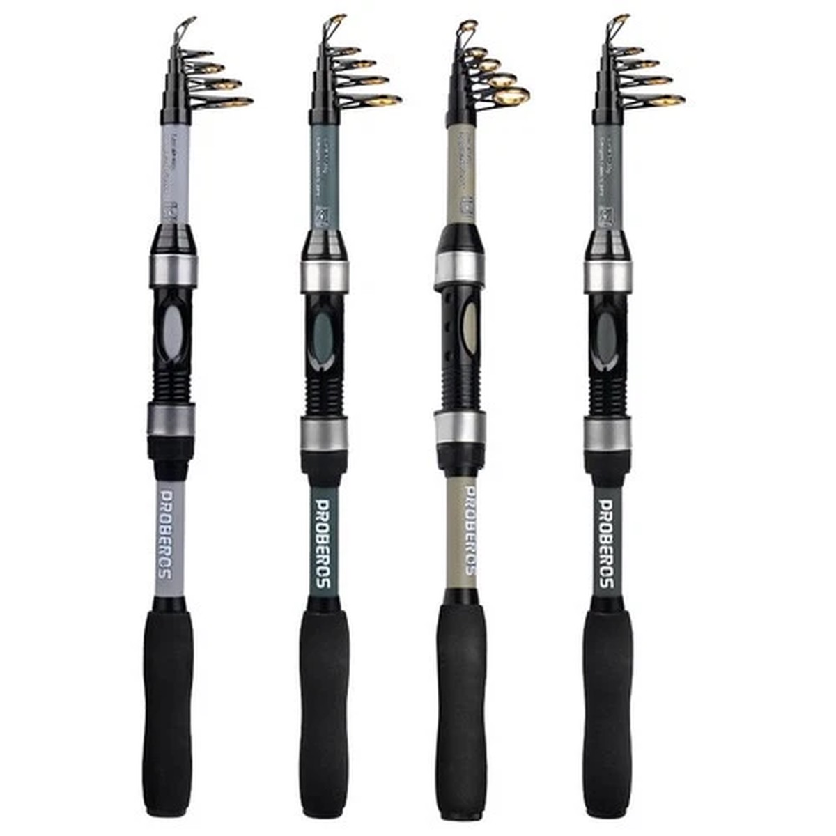 Carbon Fiber Telescopic Fishing Rod Travel Portable Spinning Pole Sea Freshwater