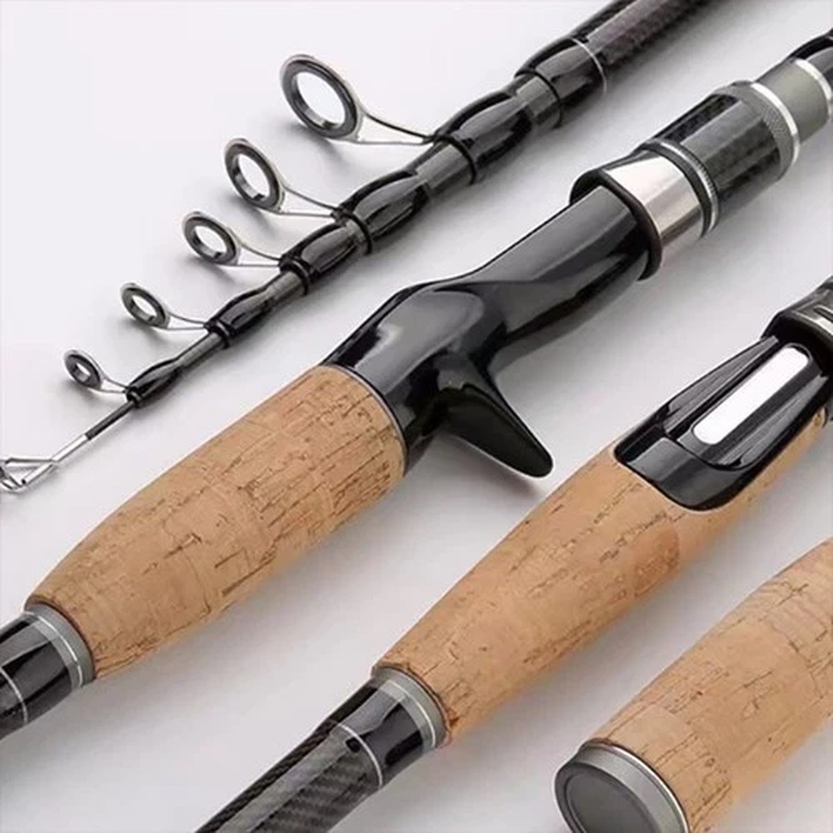 Compact Lightweight Fishing Rod Built with Carbon Fiber for Maximum Portability