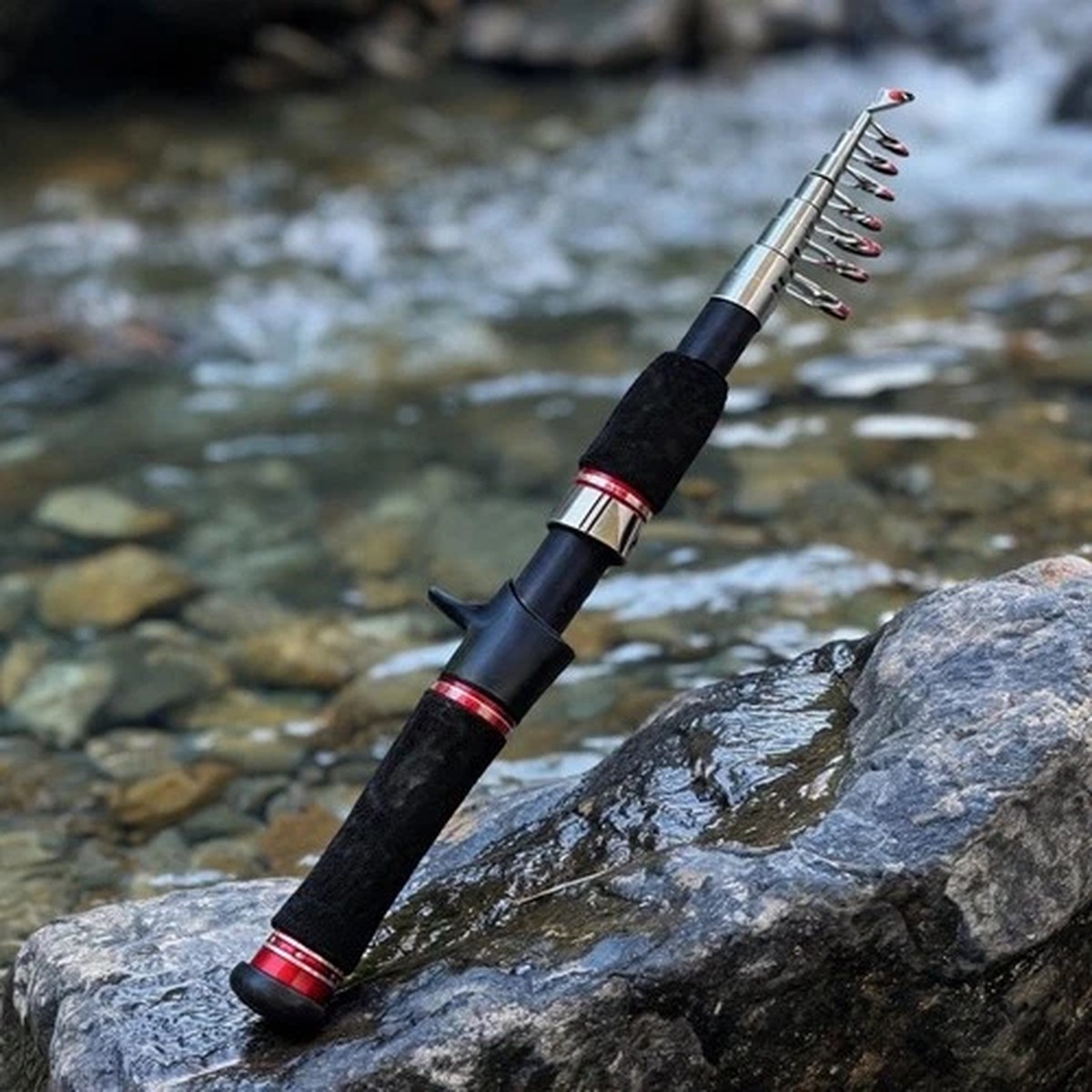UL Light Telescopic Carbon Rod 180cm 47cm Collapsed Length 33cm for Angling