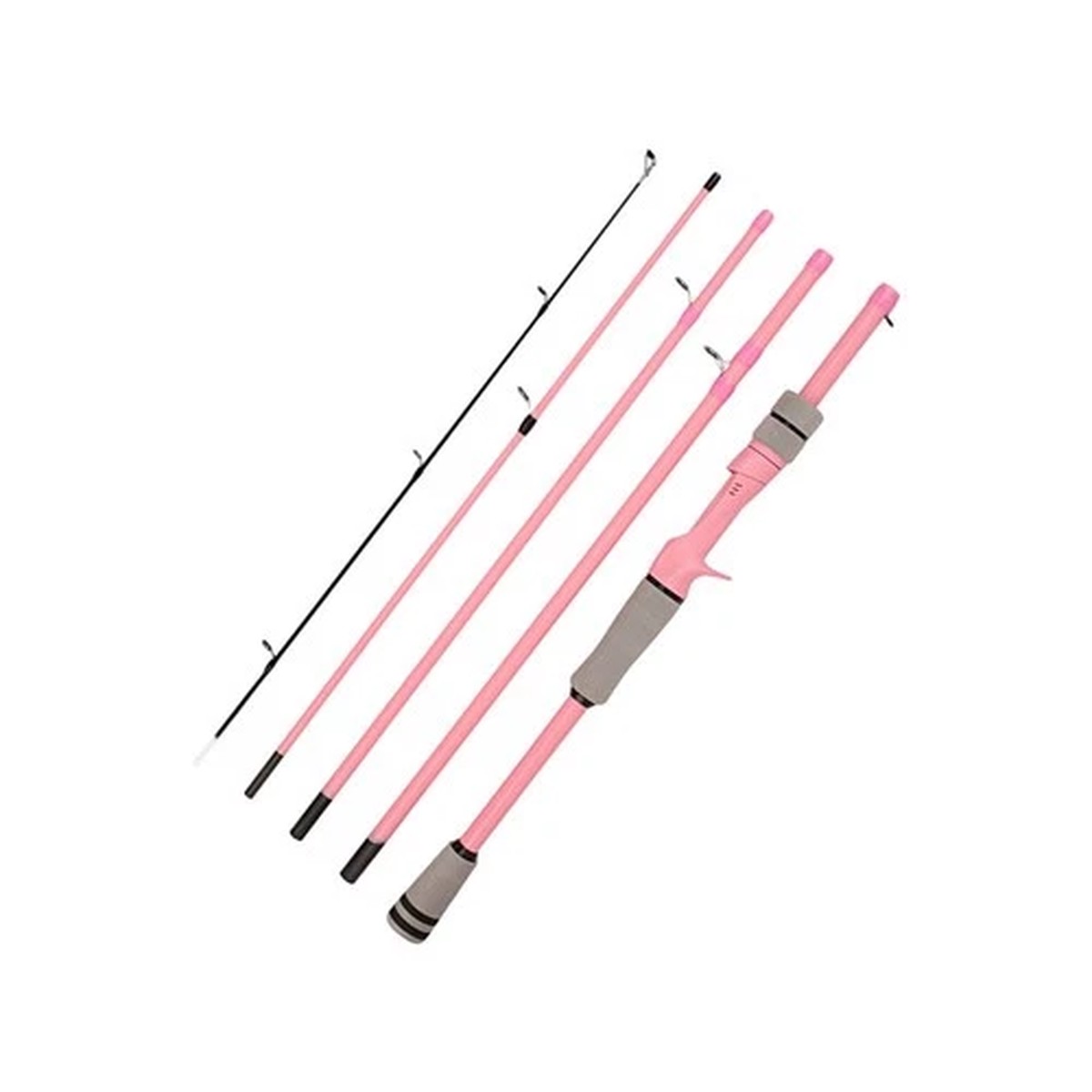 Carbon 4 Section Fishing Rod 1.8M 2.1M Casting Lightweight Travel Pole