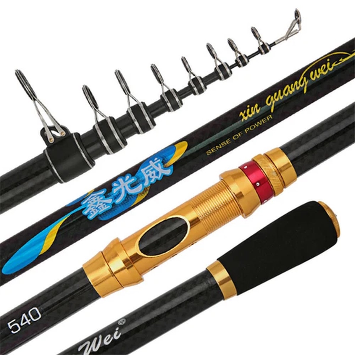 Telescopic long Spinning Rod beach sea pier fishing rod casting weight